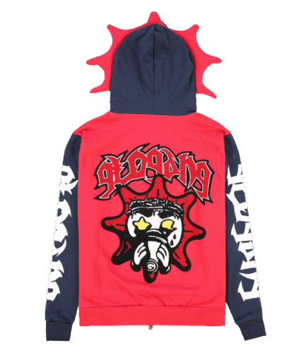glo gang zip up hoodie