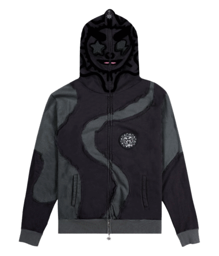 Crve Cut Full Zip Up Hoodie