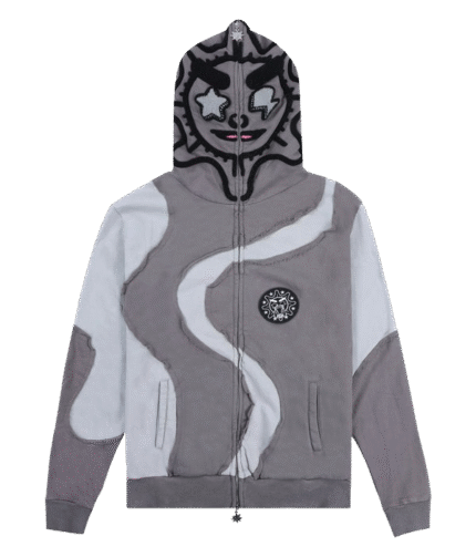 Crve Cut Full Zip Up Hoodie