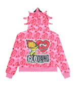 glo gang zip up hoodie