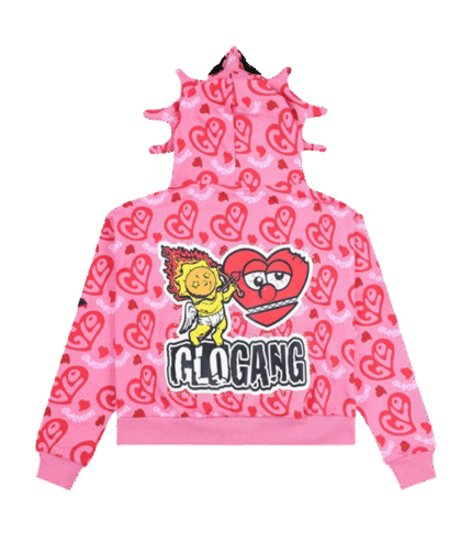 glo gang zip up hoodie