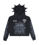 glo gang zip up hoodie